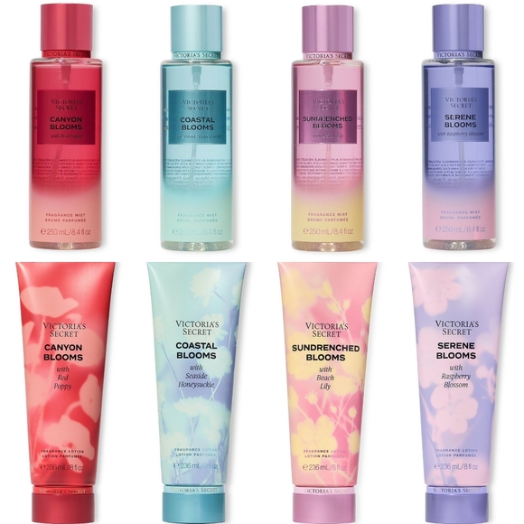 Victoria's Secret Other - Victoria's Secret 8 Piece Full Blooms Collection Fragrance Mist & Lotion Set NEW